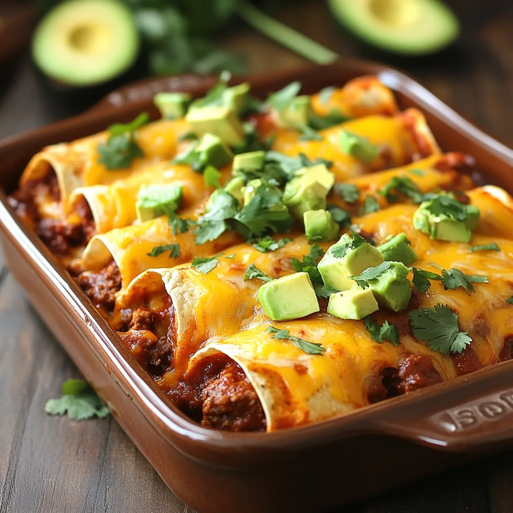 Spicy Mexican Beef Enchiladas Recipe