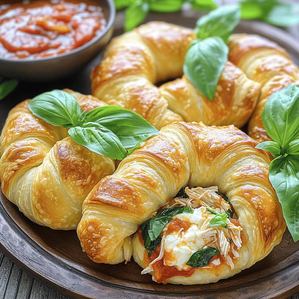 Chicken Parmesan pillows are a fun twist on the classic chicken Parmesan dish. They combine savory chicken with rich cheeses and fresh spinach, all wrapped in flaky dough. The result is a tasty, hand-held treat that feels like comfort food in every bite.