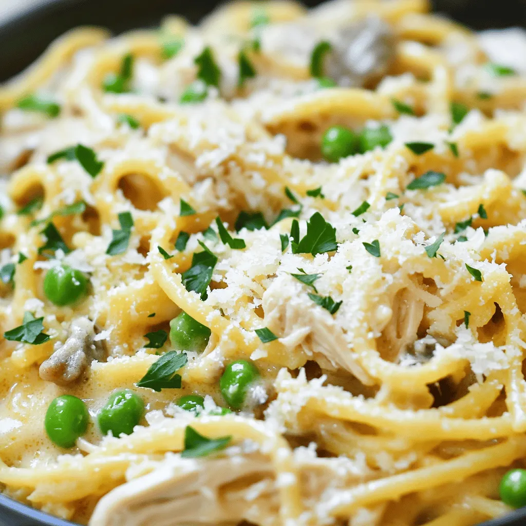To make Creamy Chicken Tetrazzini, you need a few simple items. Gather these ingredients for a dish that warms the heart: