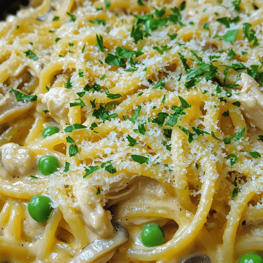 Creamy Chicken Tetrazzini Comforting and Simple Dish
