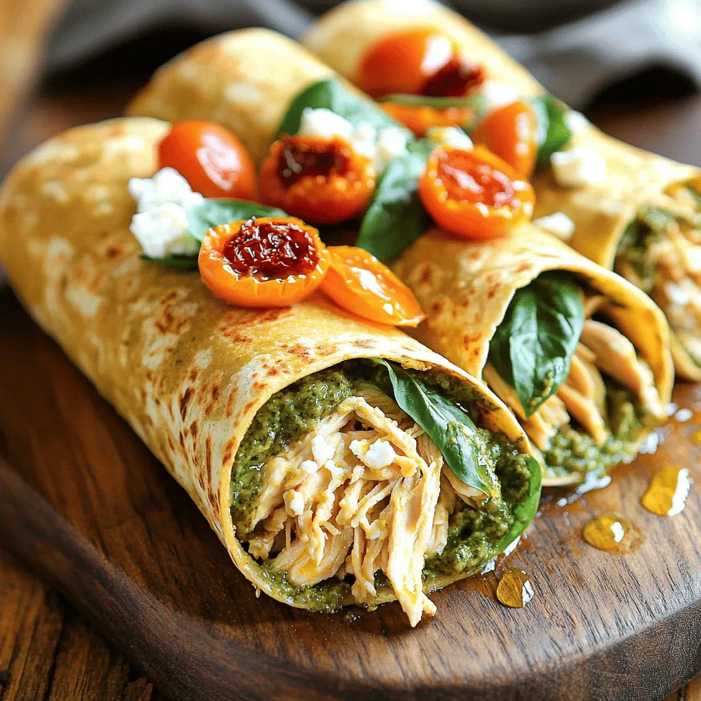 Pesto Chicken Wraps Wholesome and Flavorful Meal