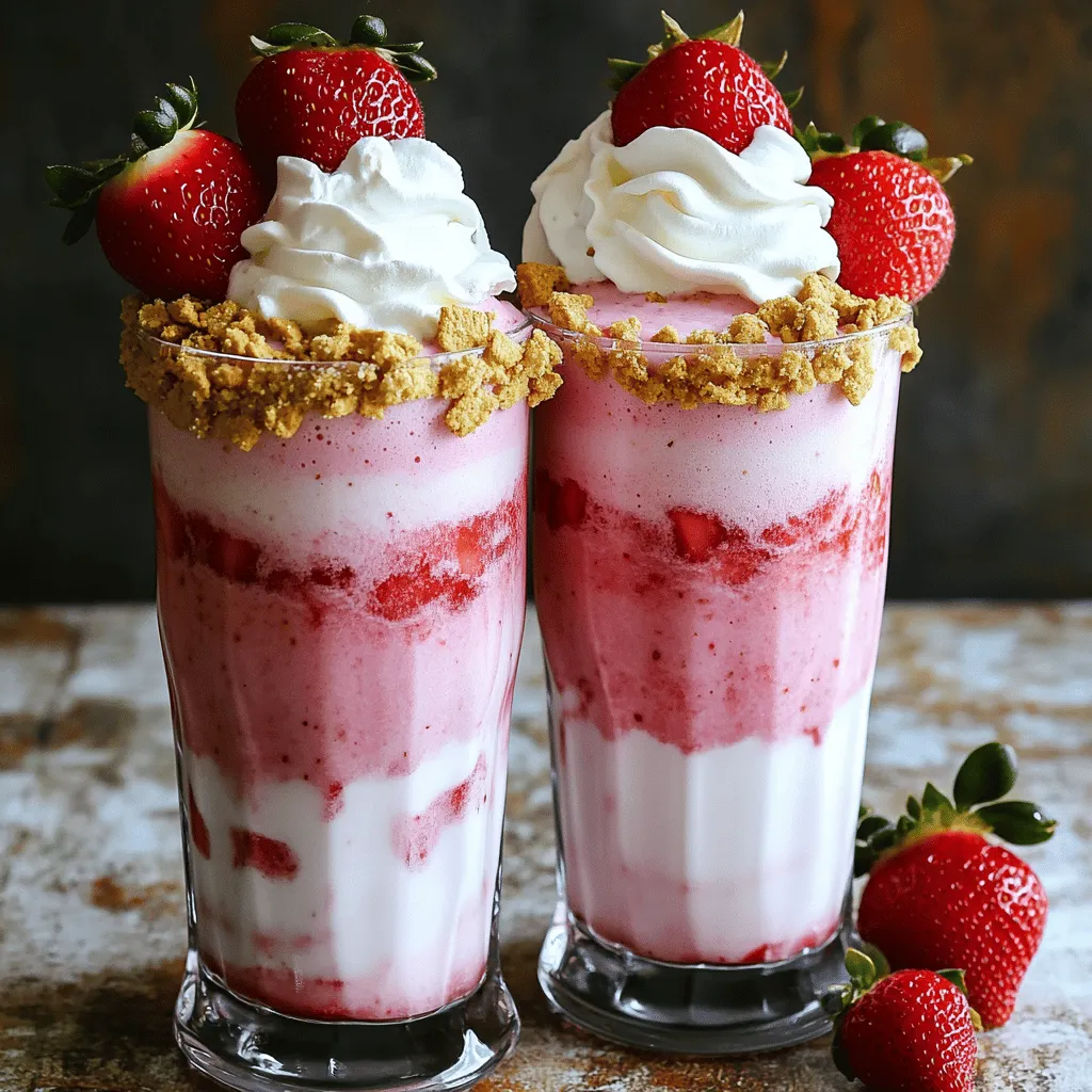 Strawberry Bliss Milkshake Recipe: A Refreshing Delight