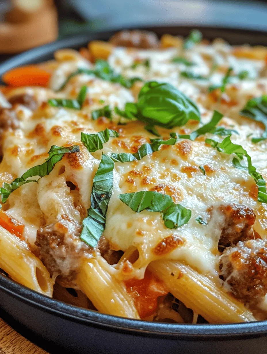 One Pot Cheesy Sausage Pasta: A Hearty Comfort Food Delight