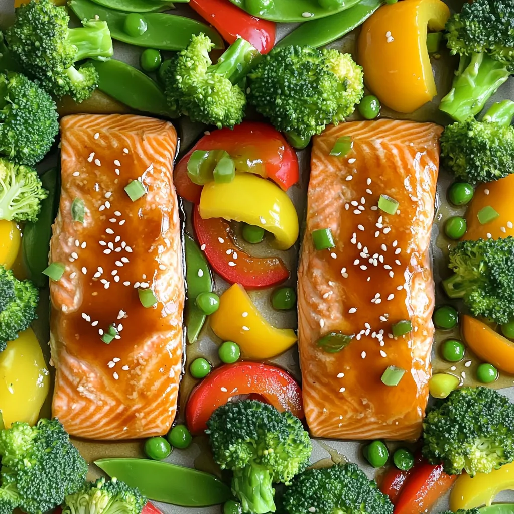 Sheet-Pan Honey Garlic Glazed Salmon Easy Delight