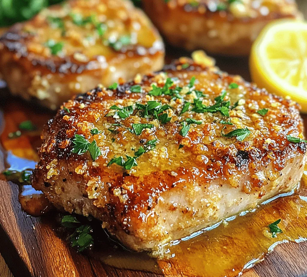 Garlic Parmesan Pork Chops are a culinary delight that brings together the savory richness of pork with the aromatic flavors of garlic and the nutty undertones of Parmesan cheese. This dish has gained popularity not only for its mouthwatering taste but also for its versatility, making it suitable for a casual weeknight dinner or an impressive dish for entertaining guests. Whether you