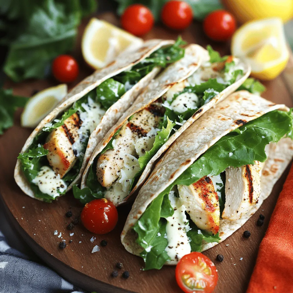 Grilled Chicken Caesar Wraps Easy and Flavorful Meal
