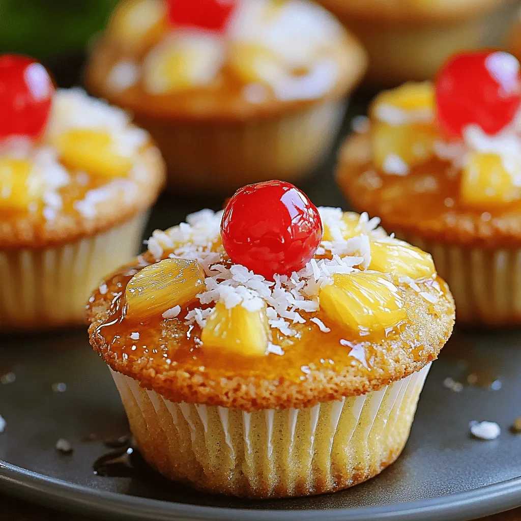 Pineapple Upside-Down Cupcakes Delightful Treat Recipe