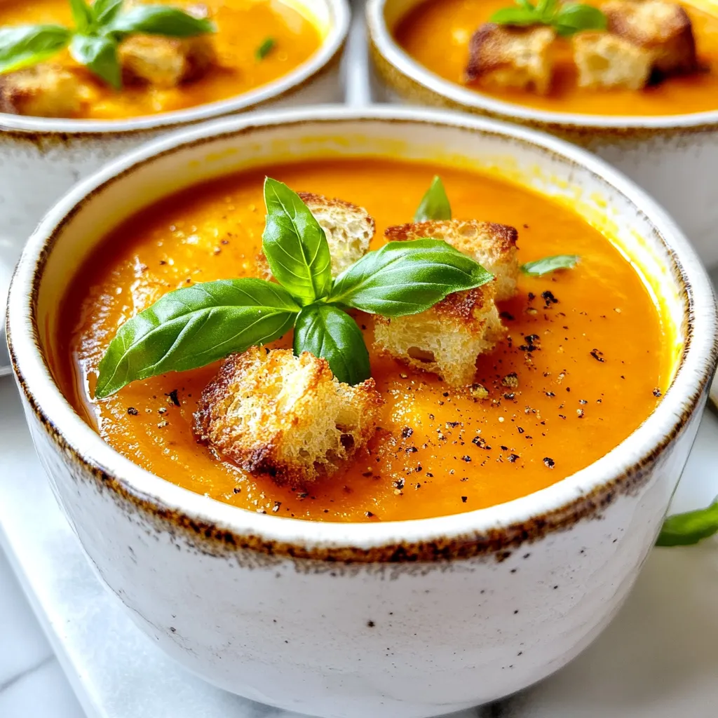 Mediterranean Tomato Carrot Soup Flavorful and Easy