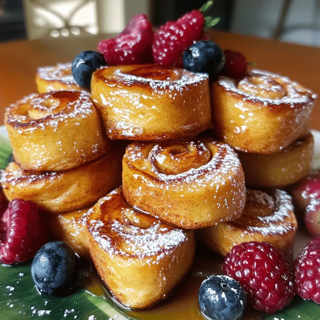 To make cinnamon roll french toast bites, you need simple ingredients. Here’s what you will need: