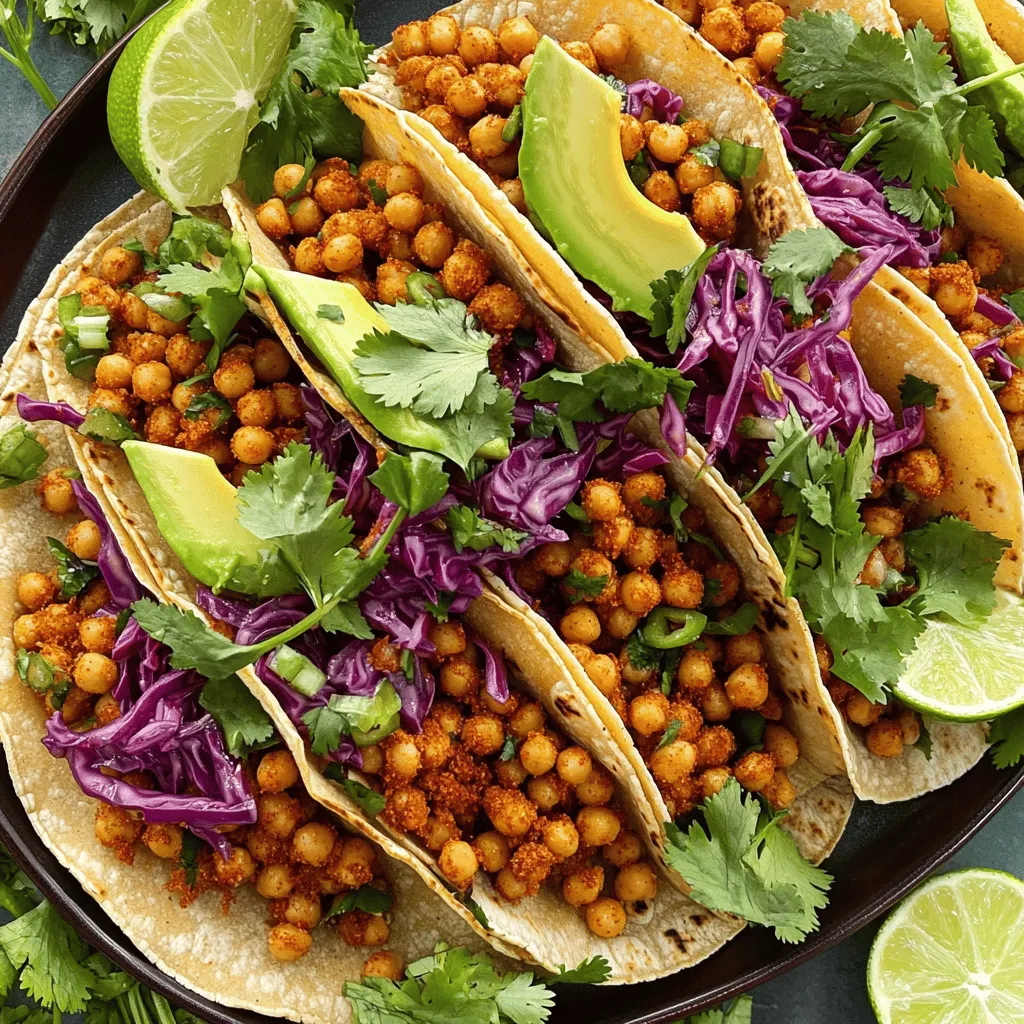Spicy Chickpea Tacos Tasty and Simple Recipe