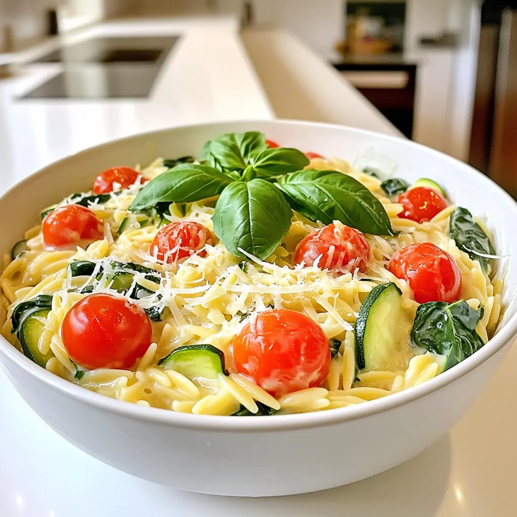 One Pan Creamy Orzo Delightful and Easy Recipe