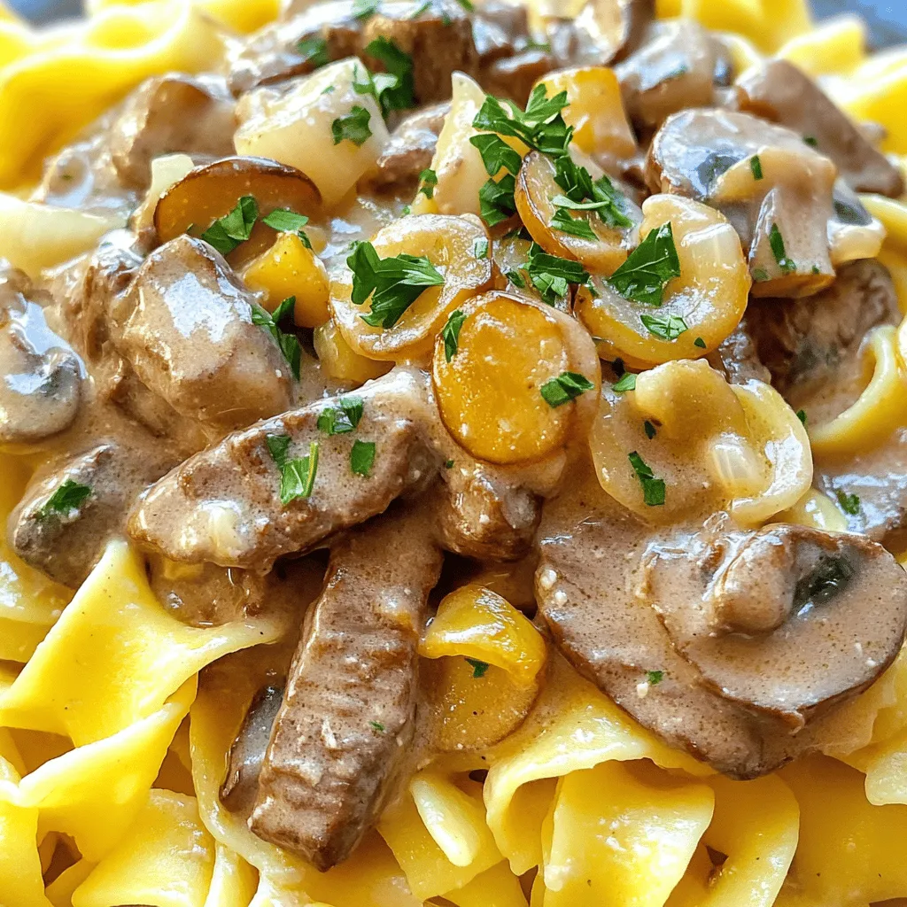 Classic Beef Stroganoff Savory Comfort Food Recipe