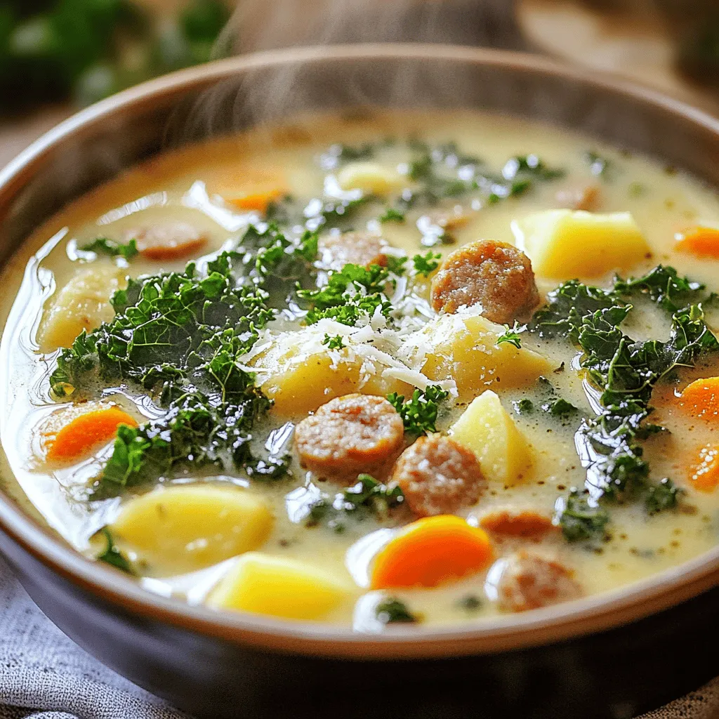 Creamy Sausage Kale Soup One Pot Simple Delight