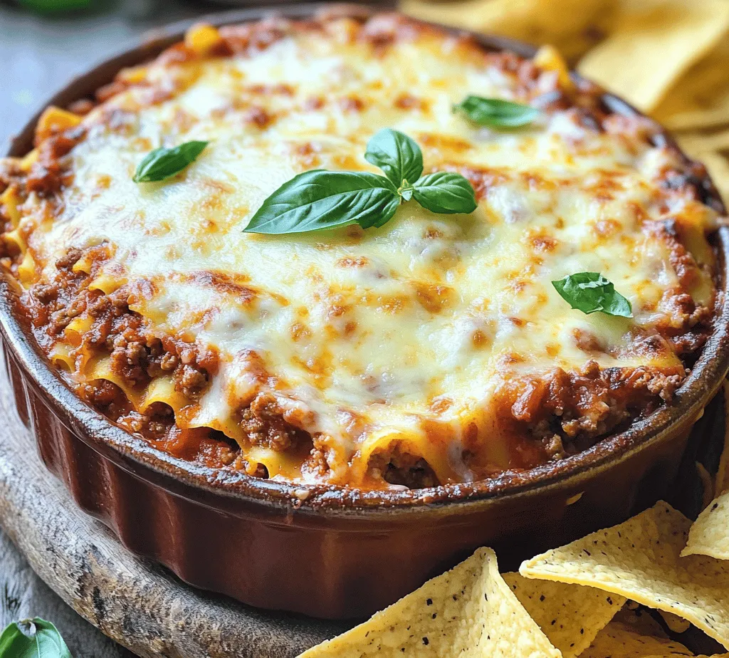 In the realm of comfort food, few dishes hold a candle to classic lasagna. However, in recent years, a creative twist has emerged that transforms this beloved Italian dish into a unique and shareable appetizer: layered lasagna dip. This delightful recipe takes all the elements that make lasagna so appealing—hearty ground beef, savory Italian sausage, creamy ricotta, gooey mozzarella, and rich marinara sauce—and presents them in a warm, inviting dip that is perfect for any gathering. Whether you