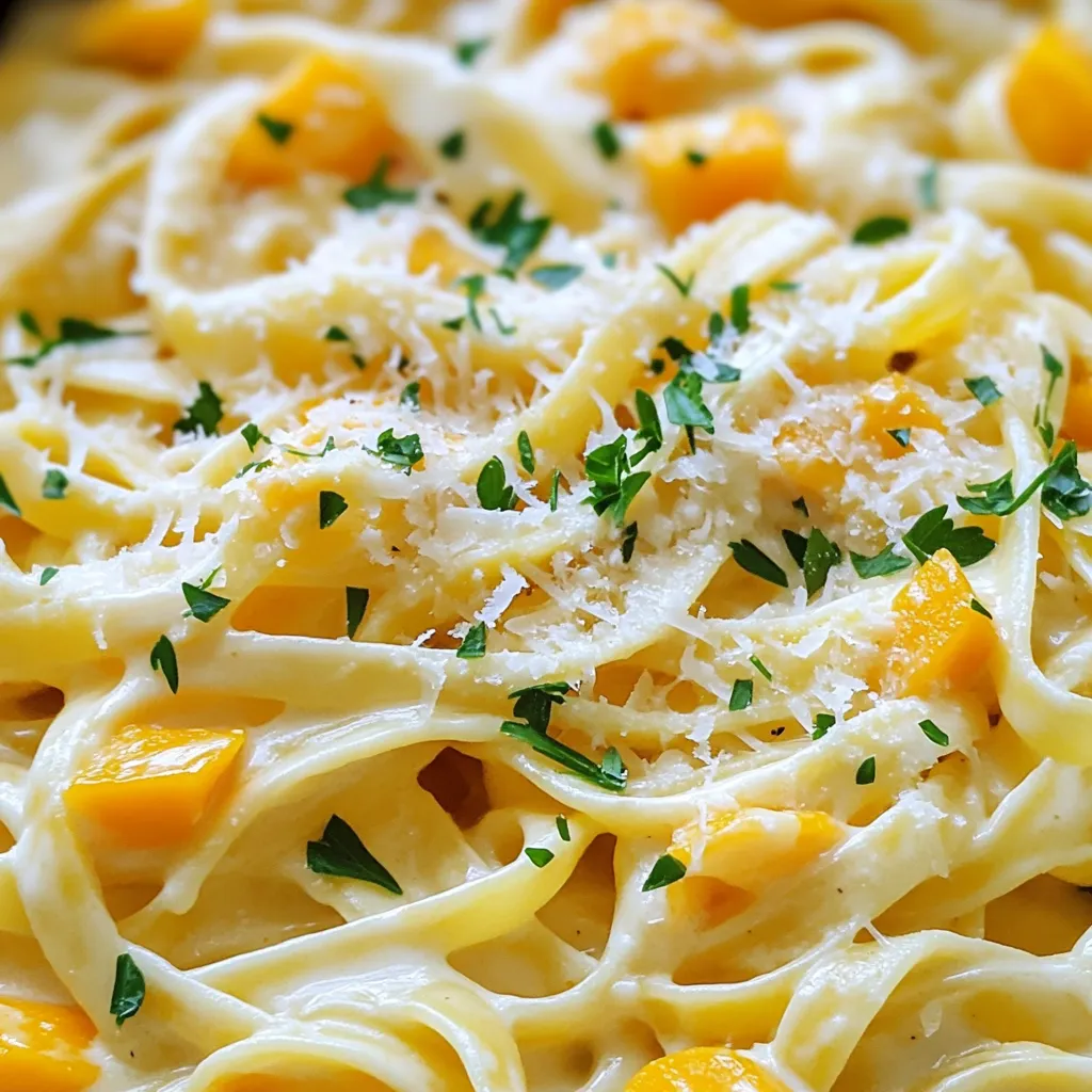 Butternut Squash Alfredo Creamy and Flavorful Dish