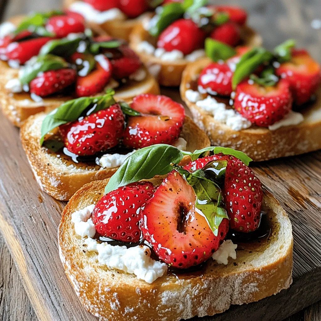 Balsamic Strawberry and Goat Cheese Toast Delight