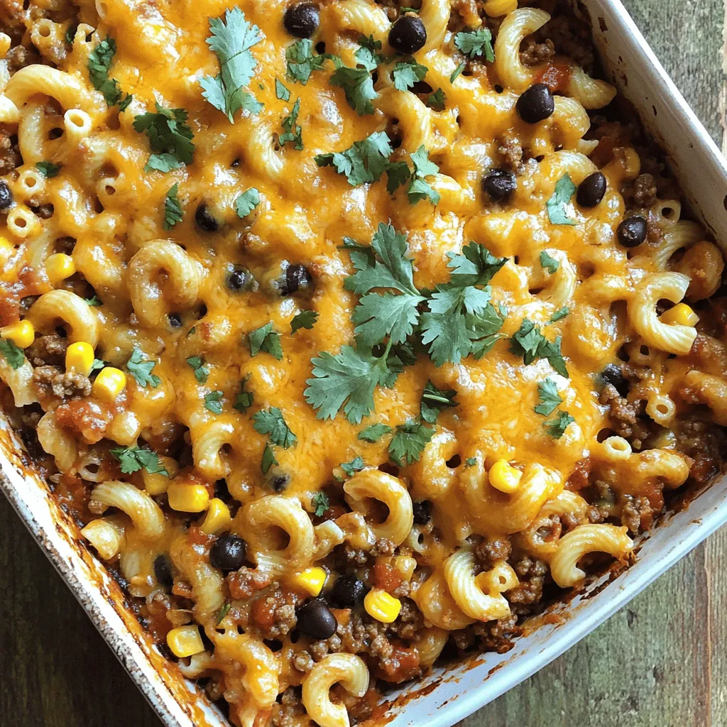 Cheesy Taco Pasta Bake Easy and Flavorful Meal