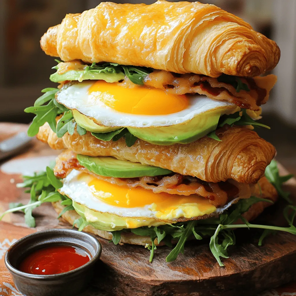 Best Recipe for Croissant Breakfast Sandwiches Delight
