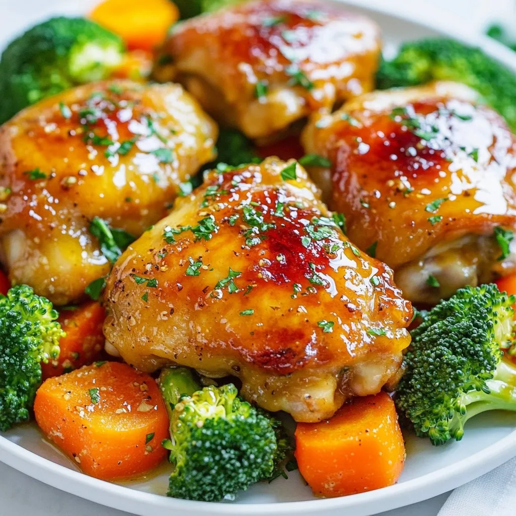 Sheet Pan Honey Garlic Chicken Easy Family Meal