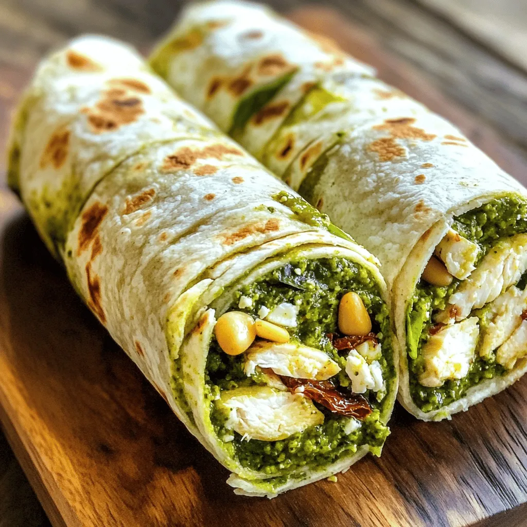 Chicken Pesto Wraps: A Quick and Delicious Meal Option