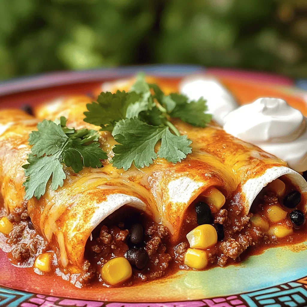 Beef Enchiladas with Red Sauce Flavorful Family Meal