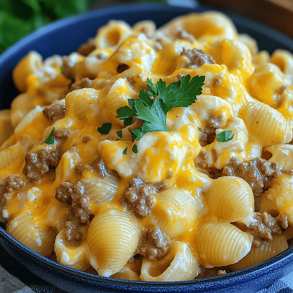 Creamy Beef and Shells Simple Dinner Recipe Delight