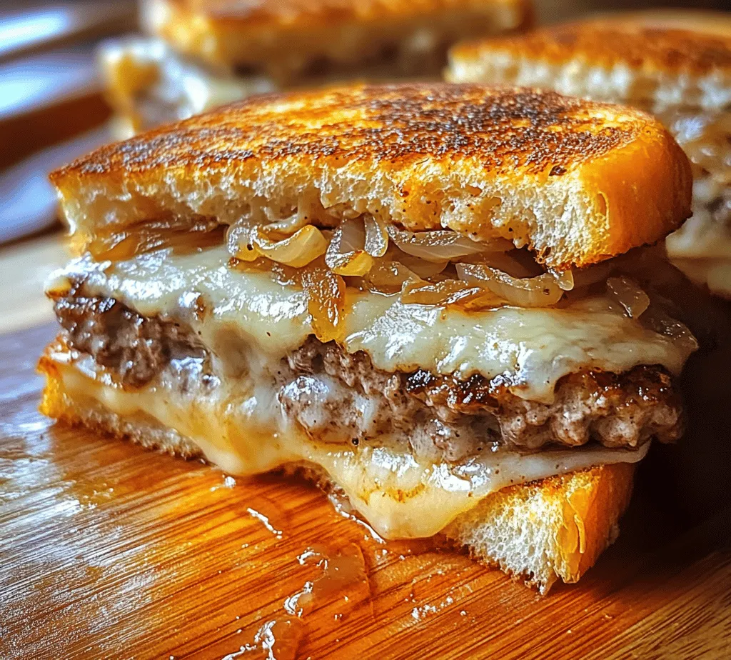 When it comes to comfort food, few dishes are as universally loved as the classic patty melt. This delightful sandwich combines the best elements of a burger and a grilled cheese, making it a perfect option for any meal of the day. With its crispy exterior and rich, savory filling, the patty melt has earned its place in the hearts (and stomachs) of food lovers everywhere. Today, we’ll take this beloved dish to new heights with a recipe for Caramelized Onion & Swiss Patty Melts, featuring sweet, golden onions and creamy Swiss cheese nestled between perfectly cooked patties.