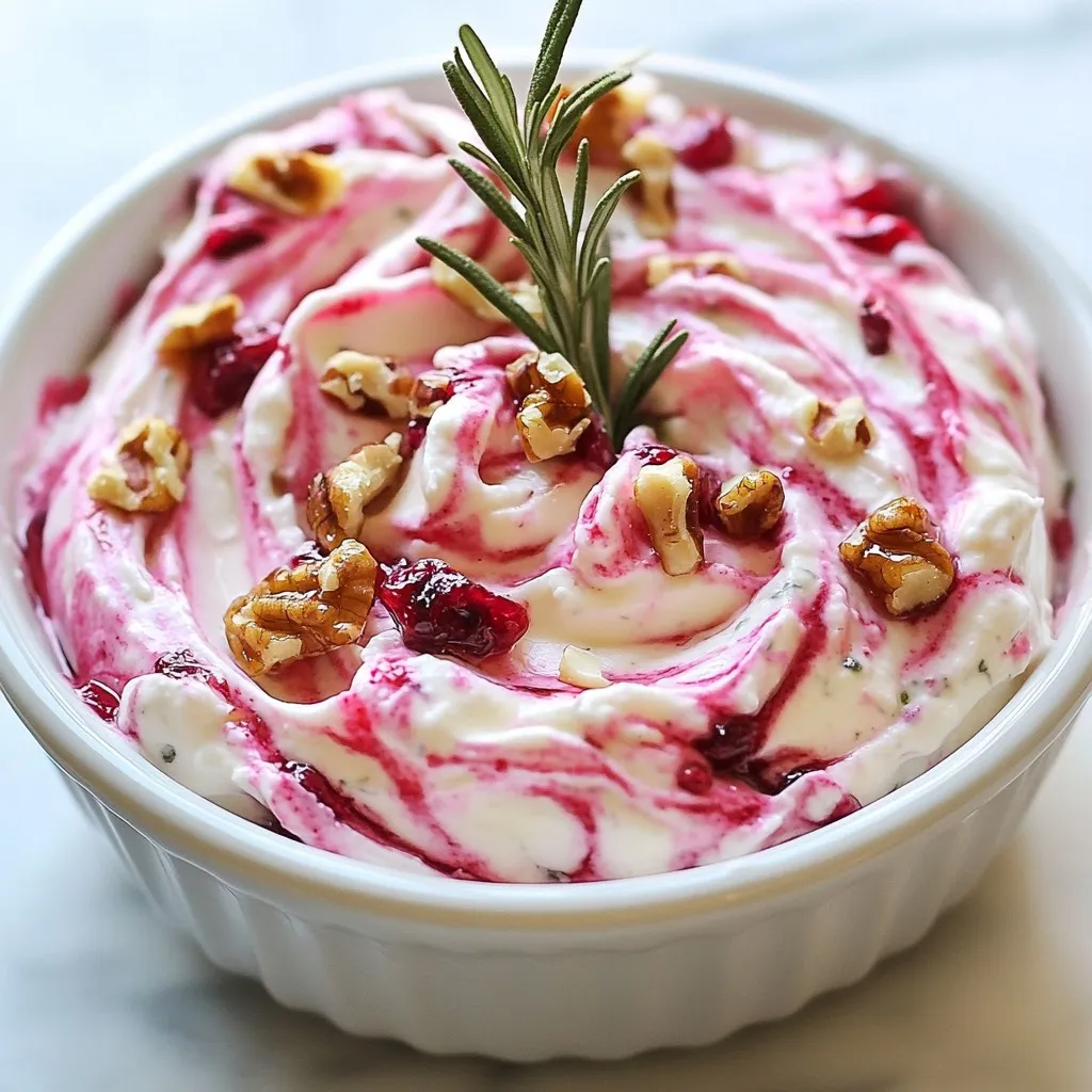 Cranberry Cream Cheese Rosemary Dip Festive Delight