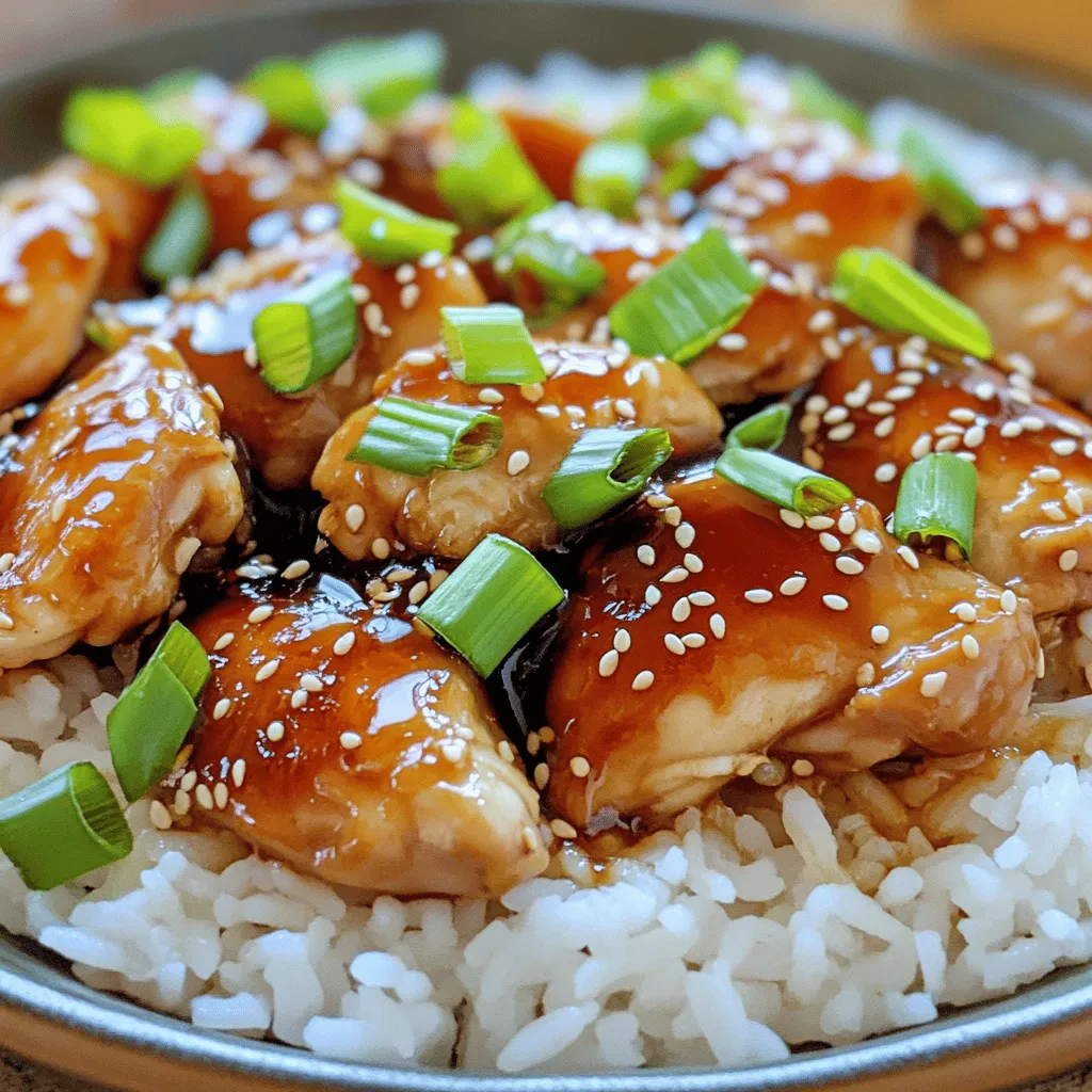 To make an easy chicken teriyaki recipe, you need a few key ingredients. Start with 1 pound of boneless, skinless chicken thighs. They are tender and soak up flavor well.