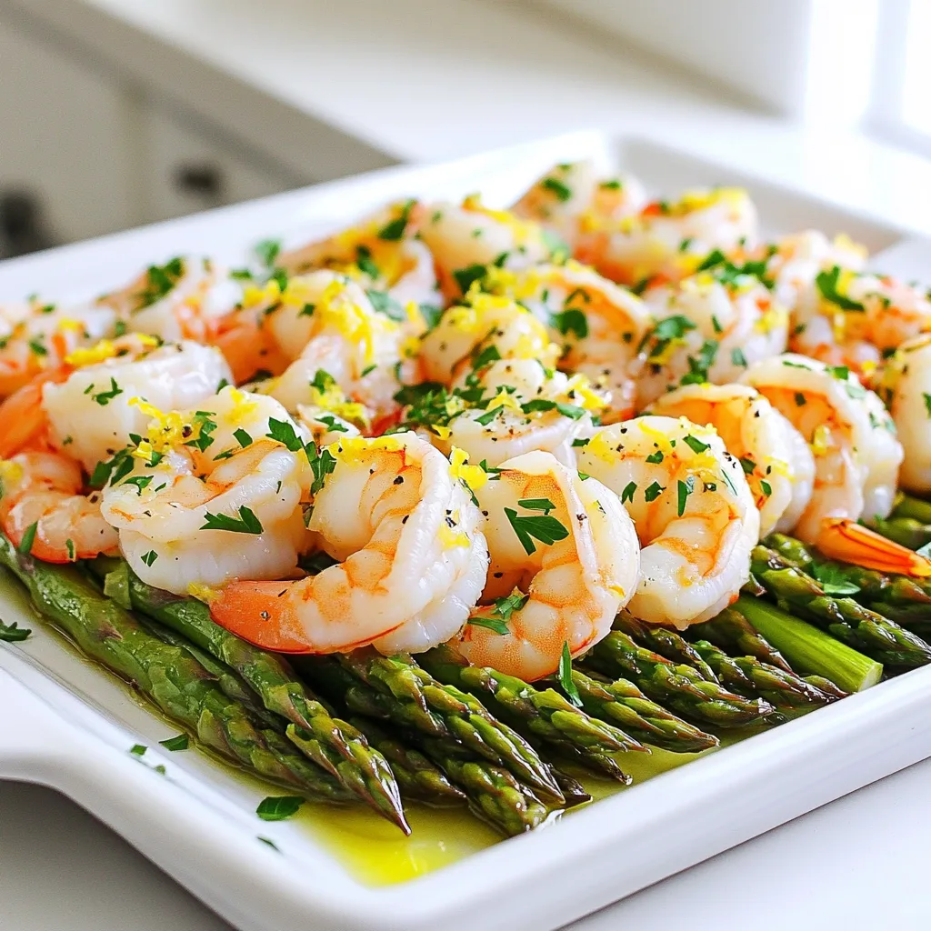 Lemon Herb Shrimp with Asparagus Sheet Pan Delight