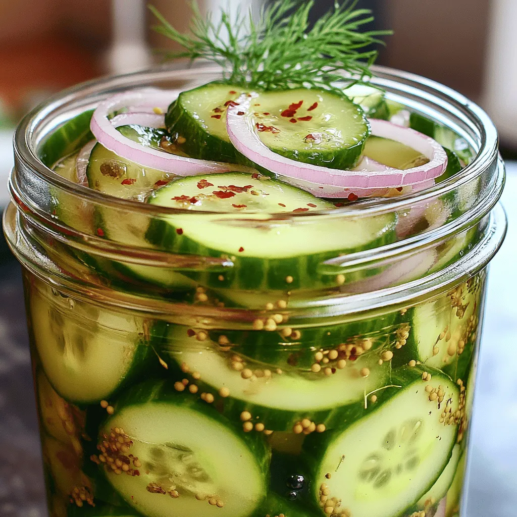 Amish Refrigerator Pickles Quick and Flavorful Recipe