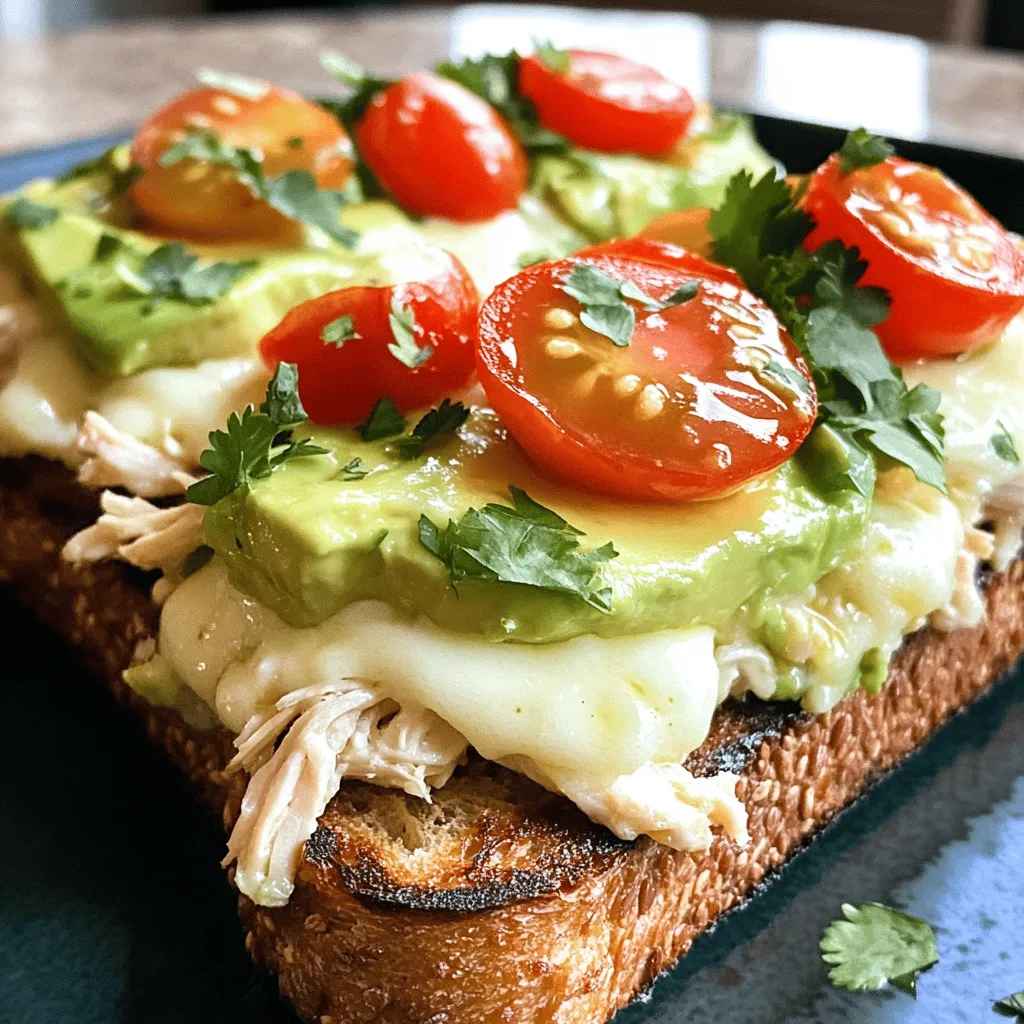 - 2 cups cooked chicken, shredded - 1 ripe avocado, mashed - ½ cup Greek yogurt