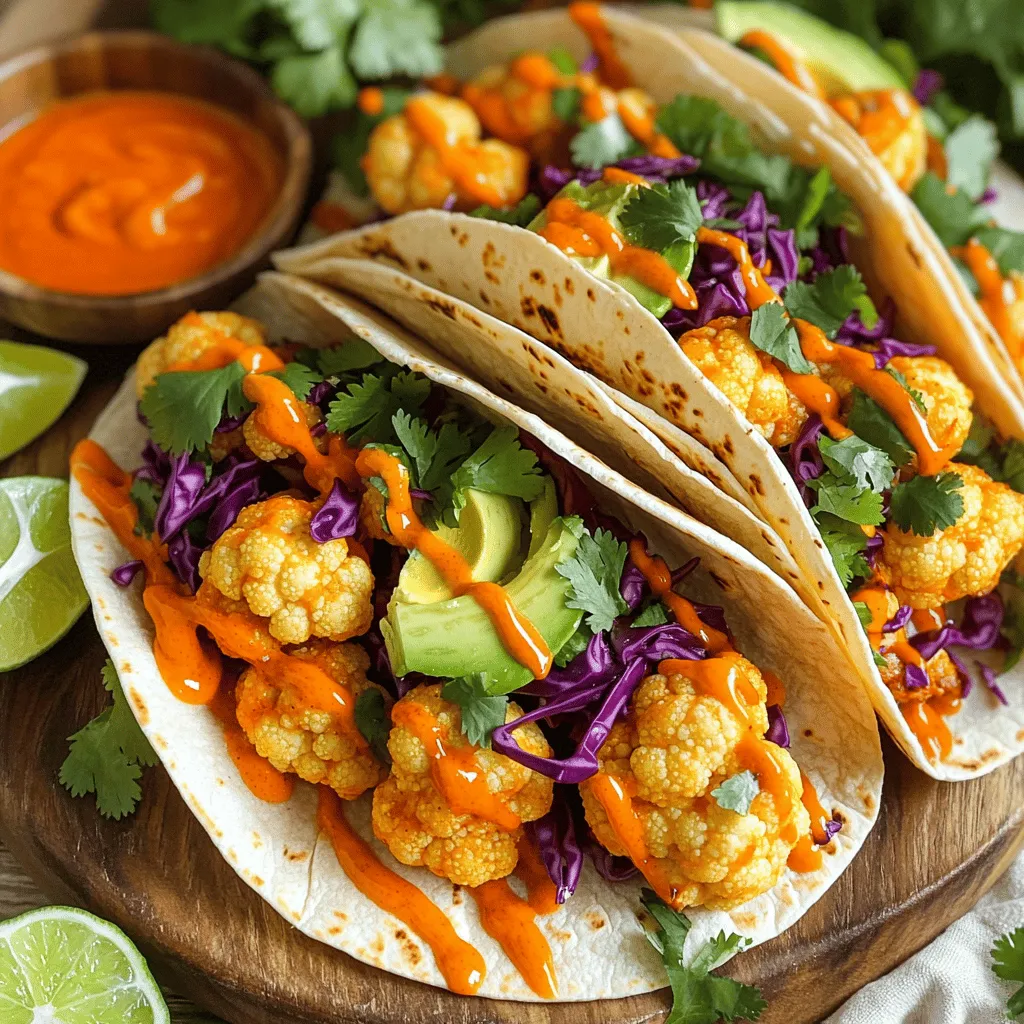 Buffalo Cauliflower Tacos Packed with Flavor and Crunch