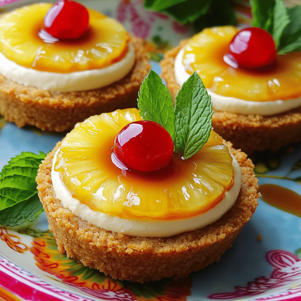 Irresistible Pineapple Upside-Down Cheesecakes Delight