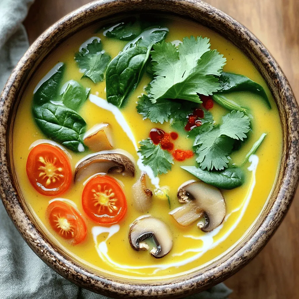 Thai Coconut Lemongrass Soup Savory and Comforting Dish