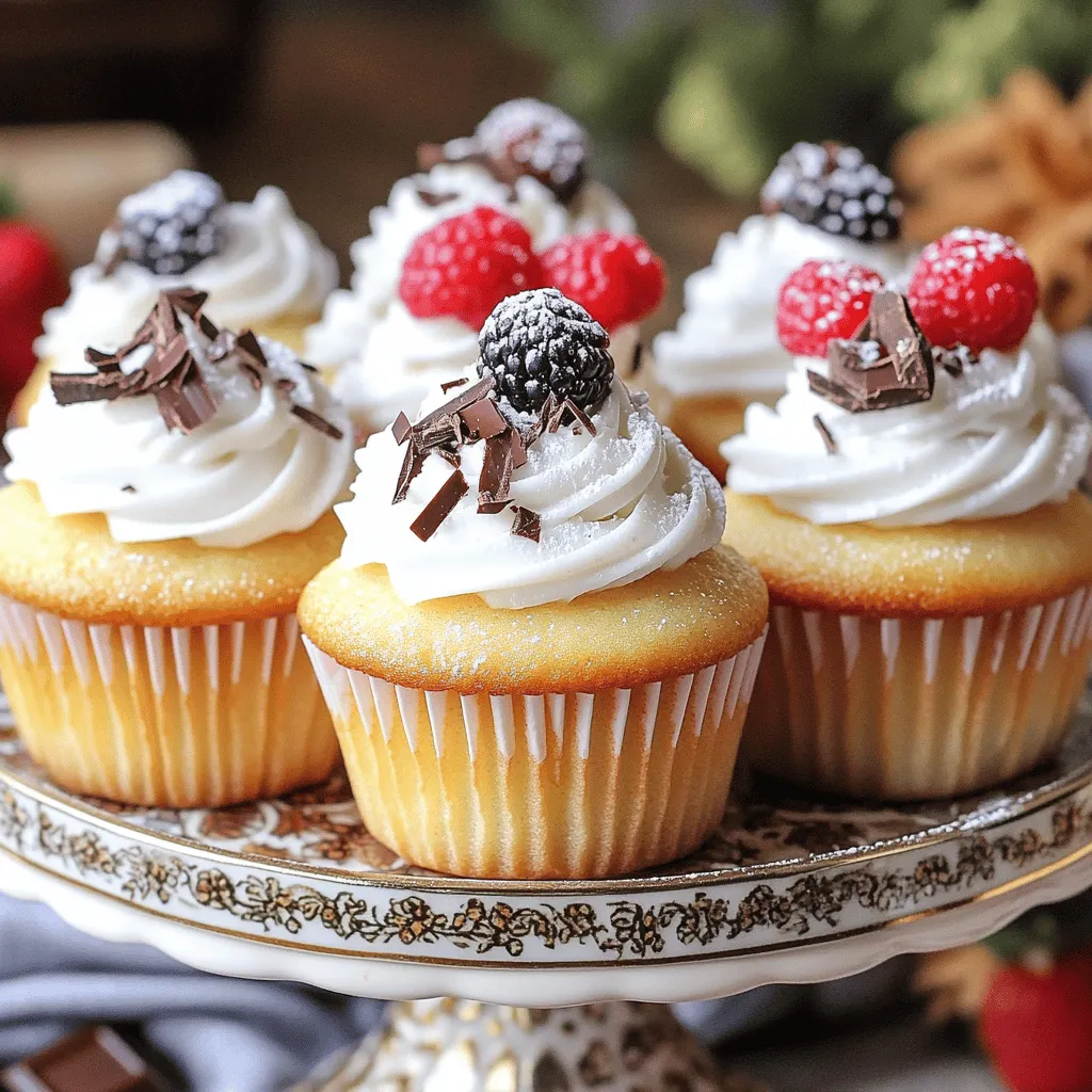 Homemade Cupcakes Filled with Creamy Custard Delight