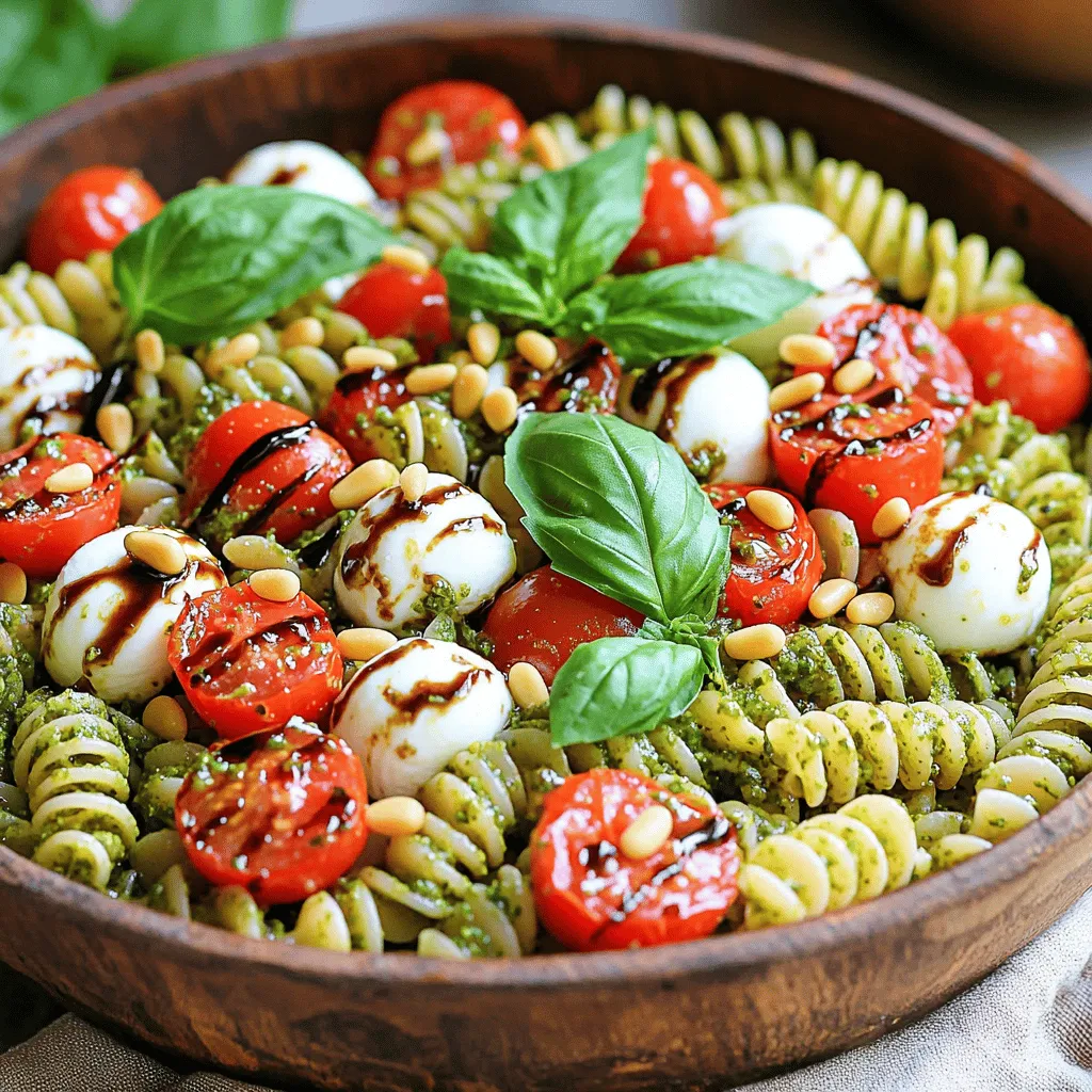 Pesto Caprese Pasta Salad Flavorful and Fresh Dish
