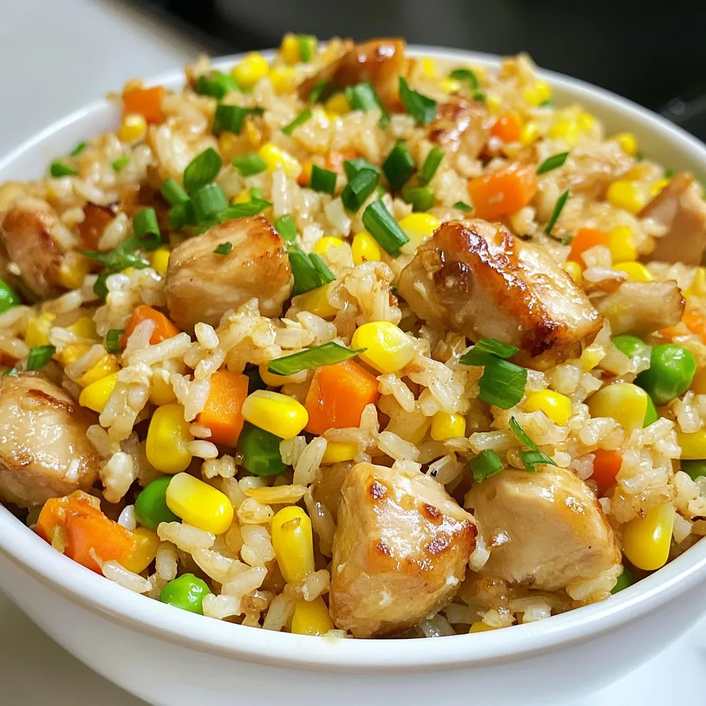 Honey Garlic Chicken Fried Rice Easy Weeknight Meal
