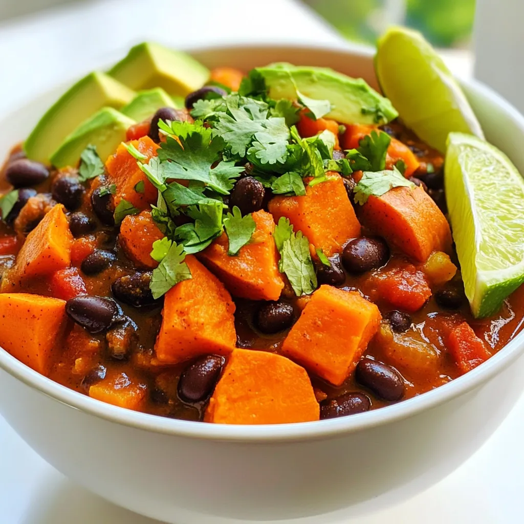 Sweet Potato Black Bean Chili Hearty and Flavorful Dish