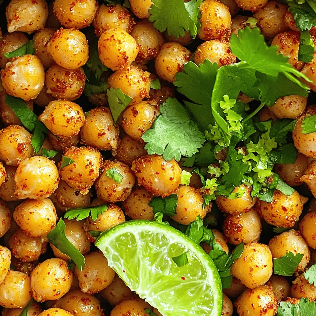 Chili Lime Air Fryer Chickpeas Crispy Healthy Snack