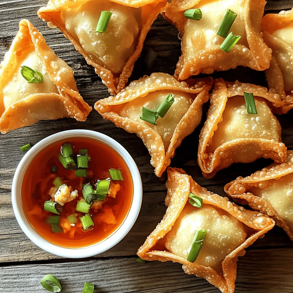 Crispy Cream Cheese Wontons Tasty Party Appetizers