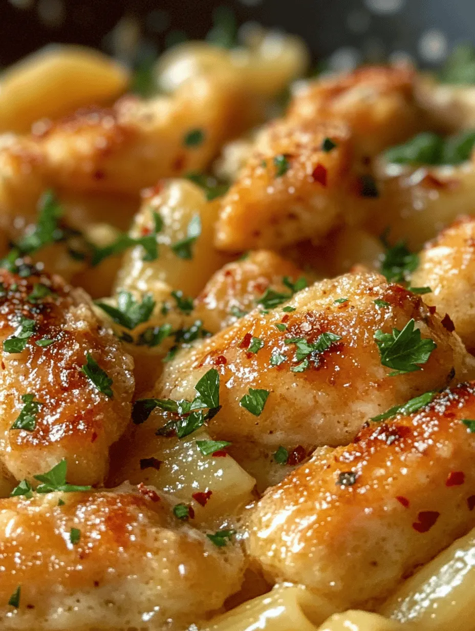 Savor the Flavor: Garlic Butter Chicken Bites with Creamy Parmesan Pasta