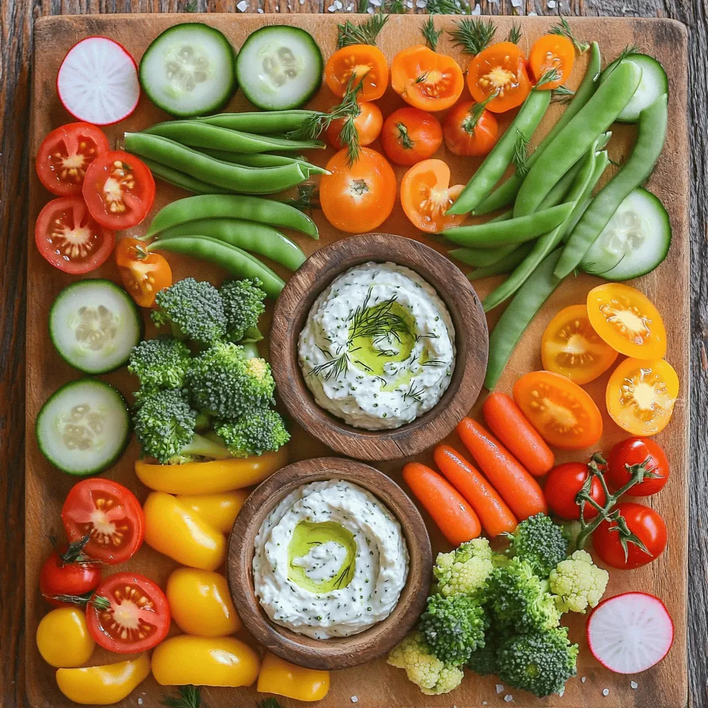 Rainbow Garden Vegetable Tray Recipe
