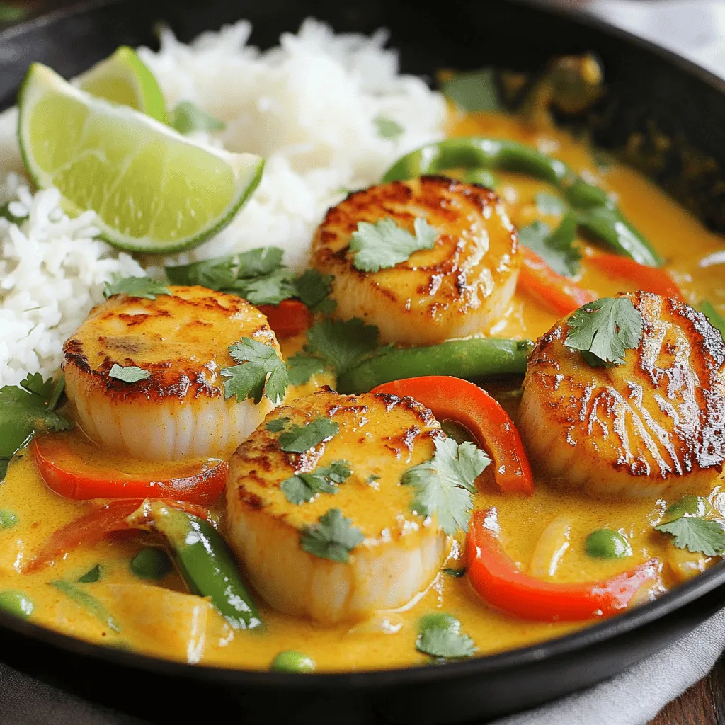 Spicy Coconut Curry Scallops: A Flavorful Seafood Delight