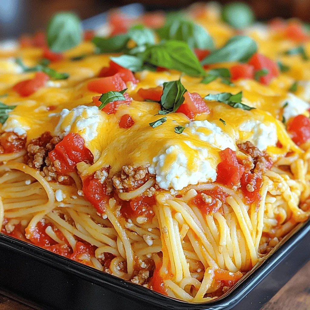 Savory Slow Cooker Spaghetti Casserole Recipe