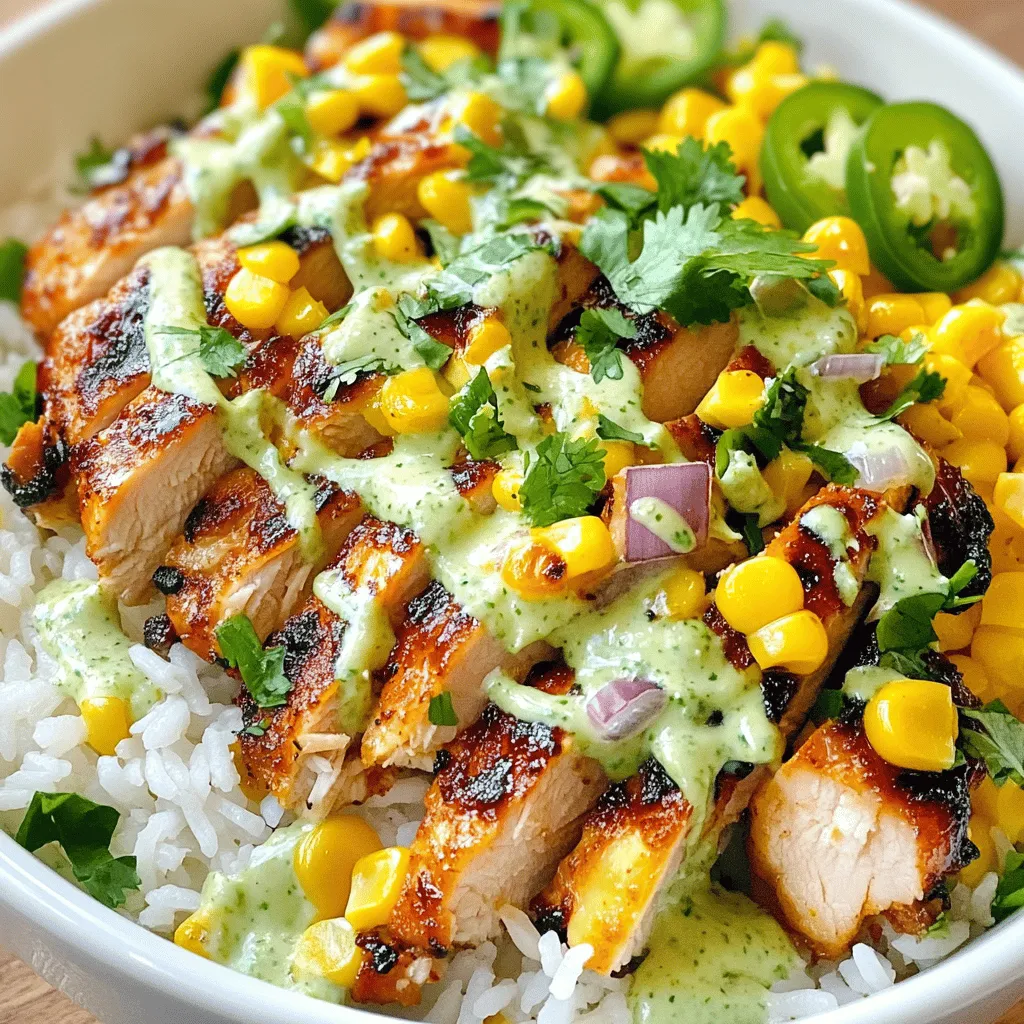 Street Corn Chicken Rice Bowl Recipe