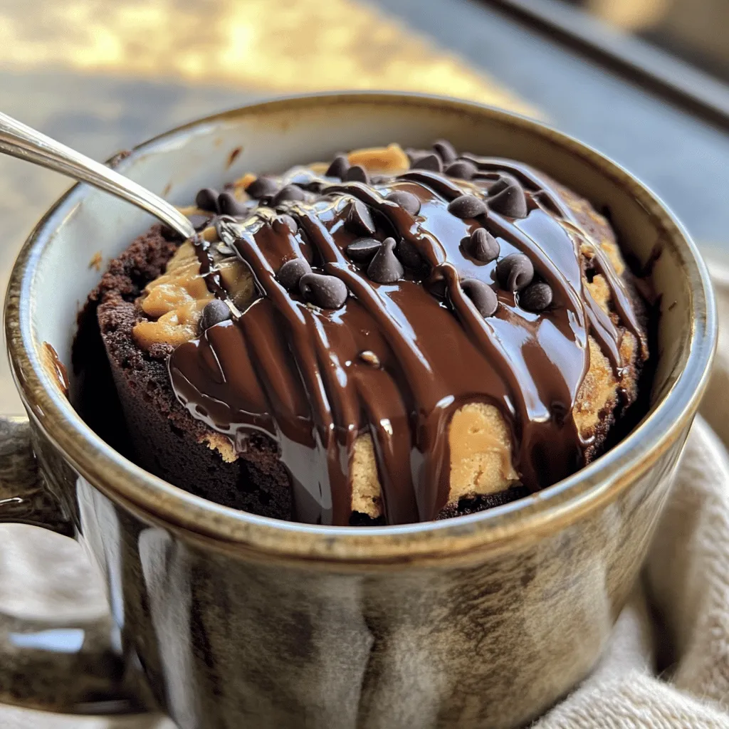 Chocolate Peanut Butter Mug Cake Delightful Treat