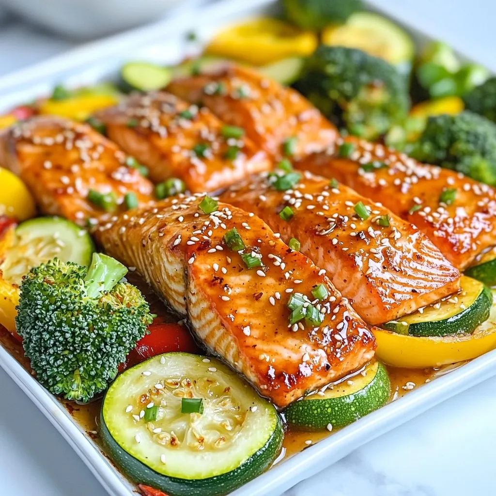 Sheet Pan Honey Garlic Salmon Easy and Flavorful Meal