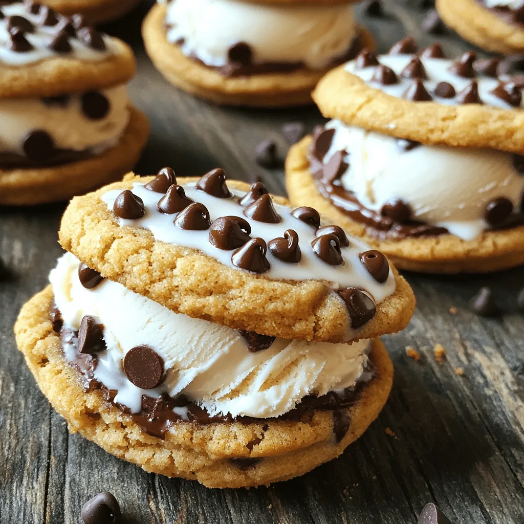 Cookie Dough Ice Cream Sandwiches Easy Homemade Treat