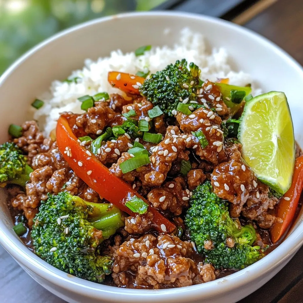 Ground Beef and Broccoli Savory Nourishing Meal